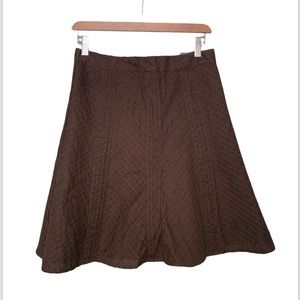 NWOT!  Gap Brown A-Line Skirt